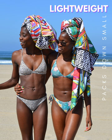 ECCOSOPHY multipurpose towel suitable for gym, camping, and outdoor adventures.