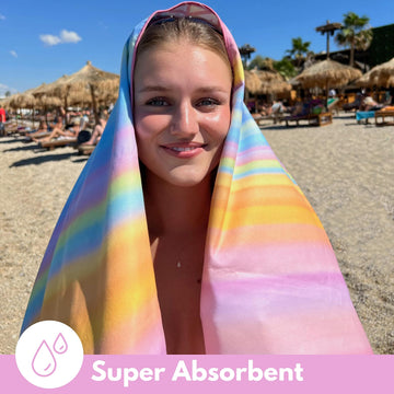 ECCOSOPHY multi-sport towel suitable for gym, pool, and beach
