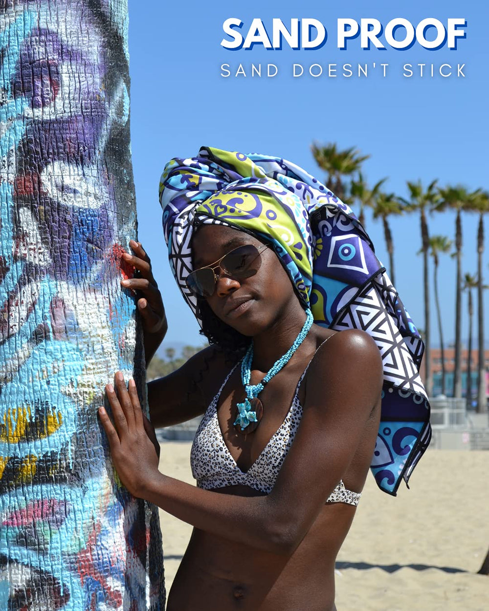 ECCOSOPHY Mykonos gift-worthy towel for travelers and families.