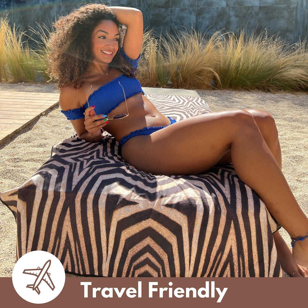 ECCOSOPHY ultra-lightpackable towel, compact and roomy for luggage and gym bags.
