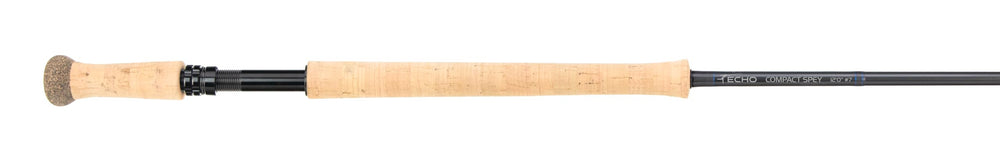 Echo Compact Spey Fly Rod 12ft 0in #8 front view demonstrates portable river casting potential.