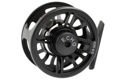 Echo ION Reel 6/7 front view highlights its durable alloy body for smooth line handling.