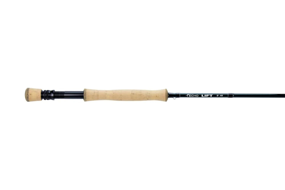 Unboxed ECHO Lift Kit 590 components including rod and reel