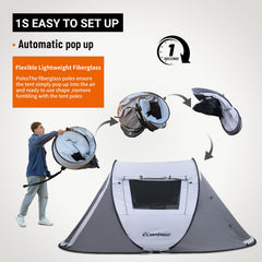 EchoSmile tent interior spacious to accommodate 2 to 6 people with gear.