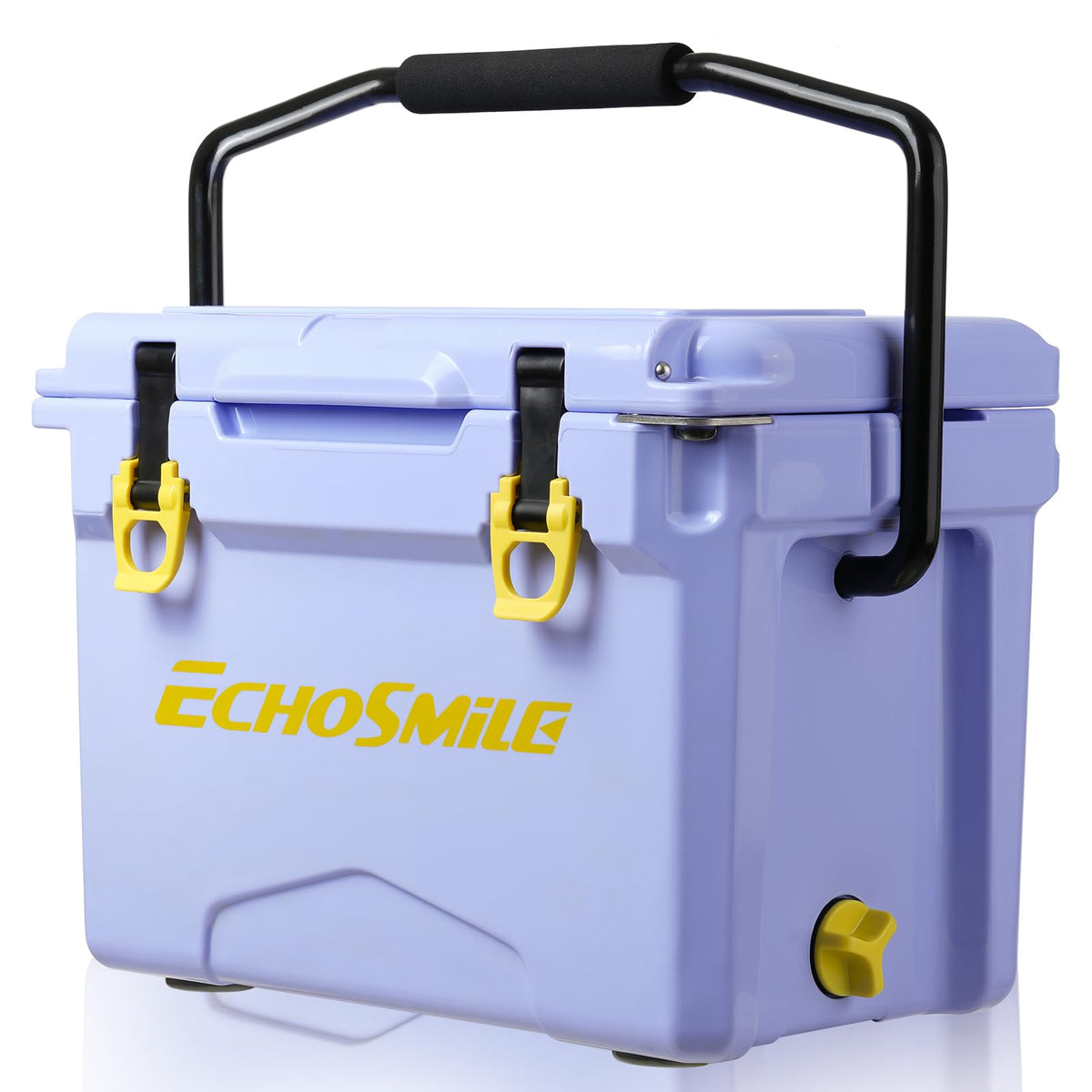 EchoSmile rotomolded cooler Lavender front view for durable outdoor cooling