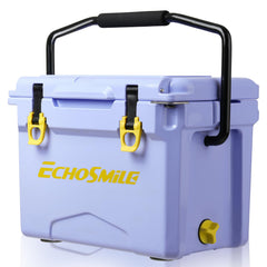 EchoSmile rotomolded cooler Lavender front view for durable outdoor cooling