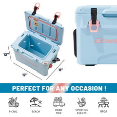 EchoSmile 12-quart capacity display suggests compact portability for day trips