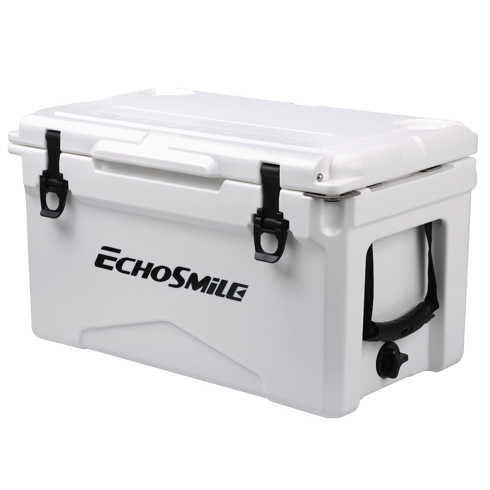 EchoSmile 25QT rotomolded cooler exterior with UV resistance for sun-ready adventures.