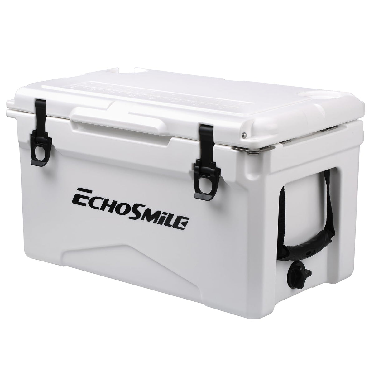 EchoSmile 25QT rotomolded cooler exterior with UV resistance for sun-ready adventures.
