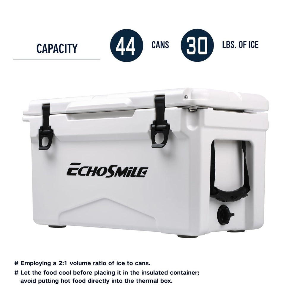 EchoSmile anti-slip feet keep the cooler stable on uneven terrain.