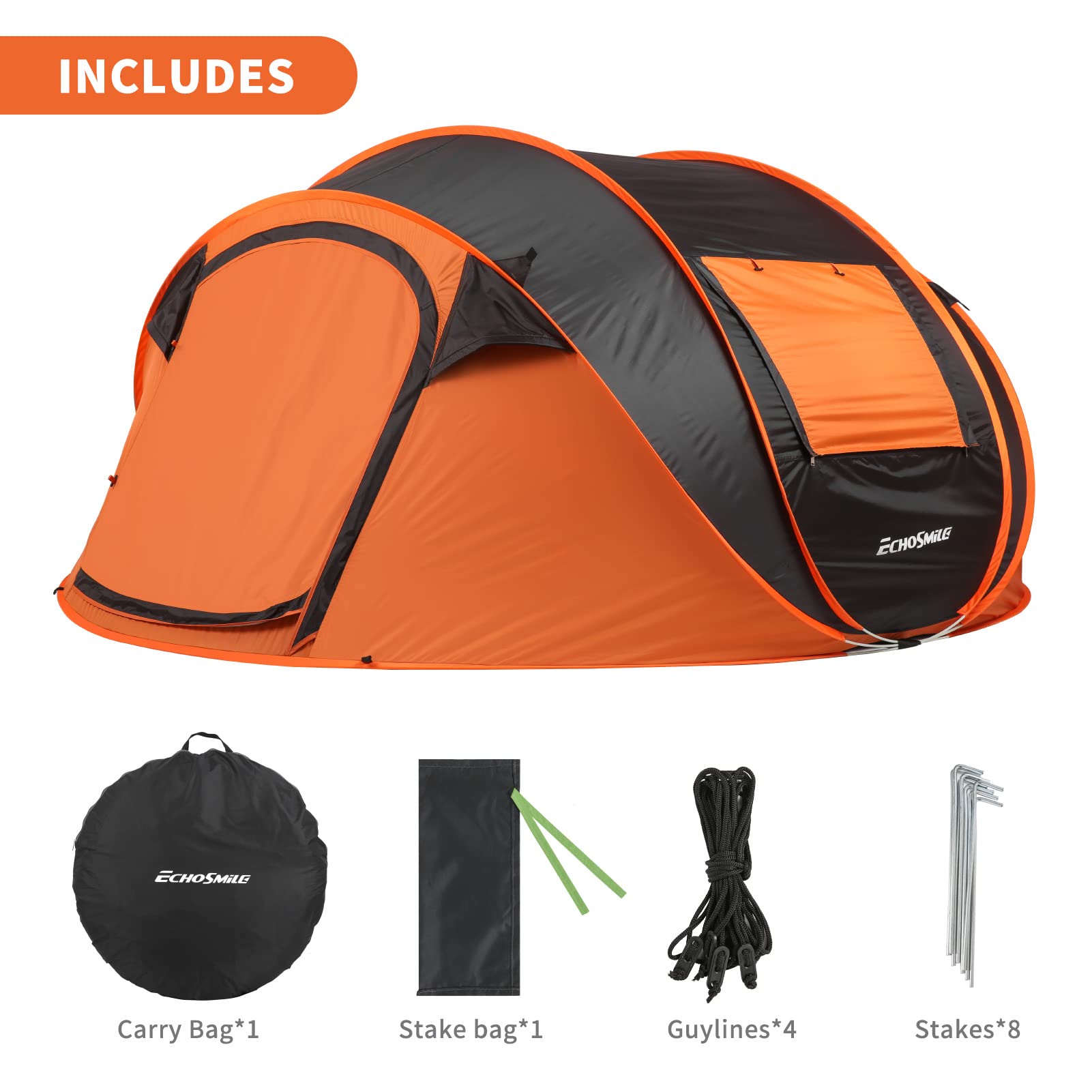EchoSmile water-resistance-windproof design supports light rain and breezy days while remaining portable.