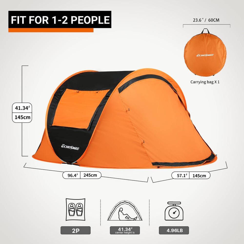 EchoSmile instant pop-up tent carry bag enhances portability and storage.