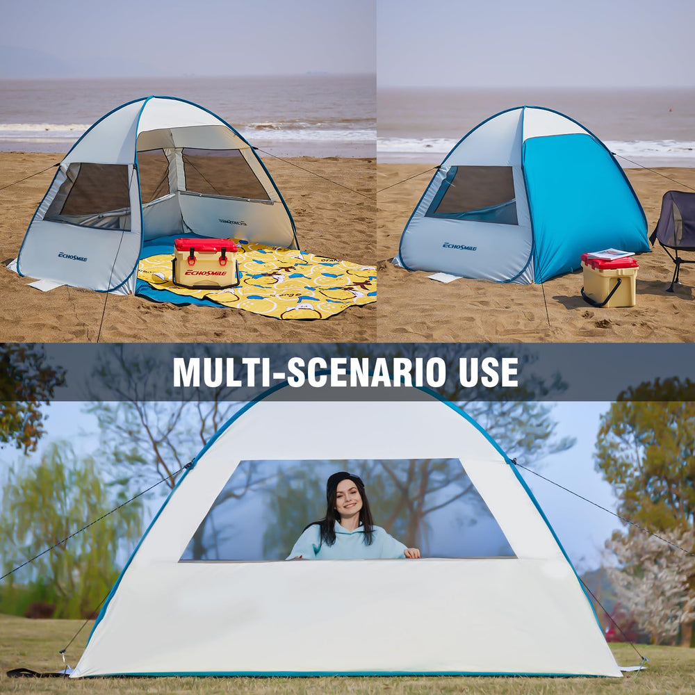 EchoSmile family enjoying shade showcases versatile outdoor use.