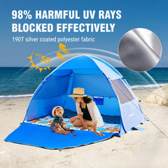 EchoSmile pop-up beach tent folded compactly for effortless travel.