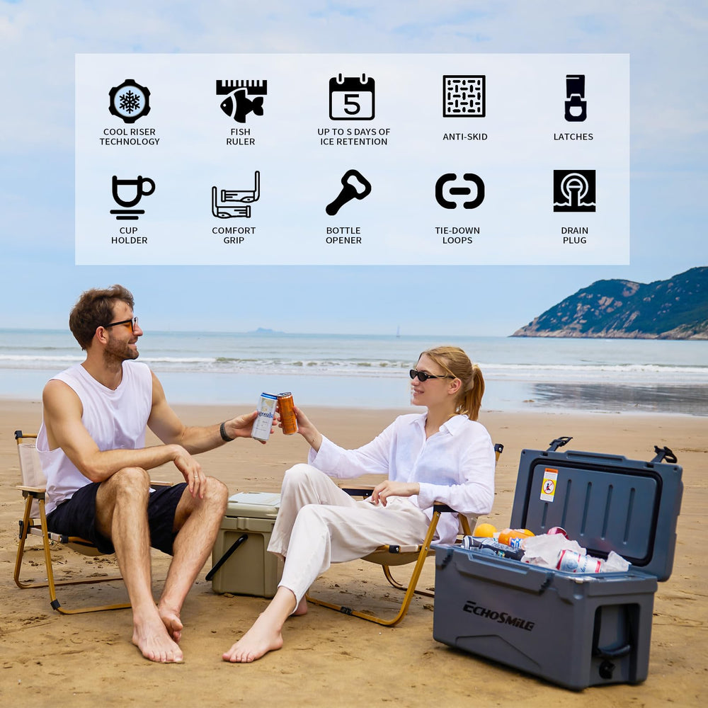 EchoSmile cooler interior is food-safe for worry-free packing on adventures.