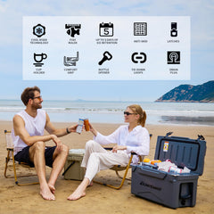 EchoSmile cooler interior is food-safe for worry-free packing on adventures.