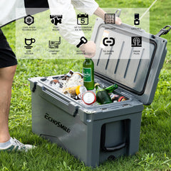 EchoSmile cooler one-piece construction delivers rugged durability for tough journeys.