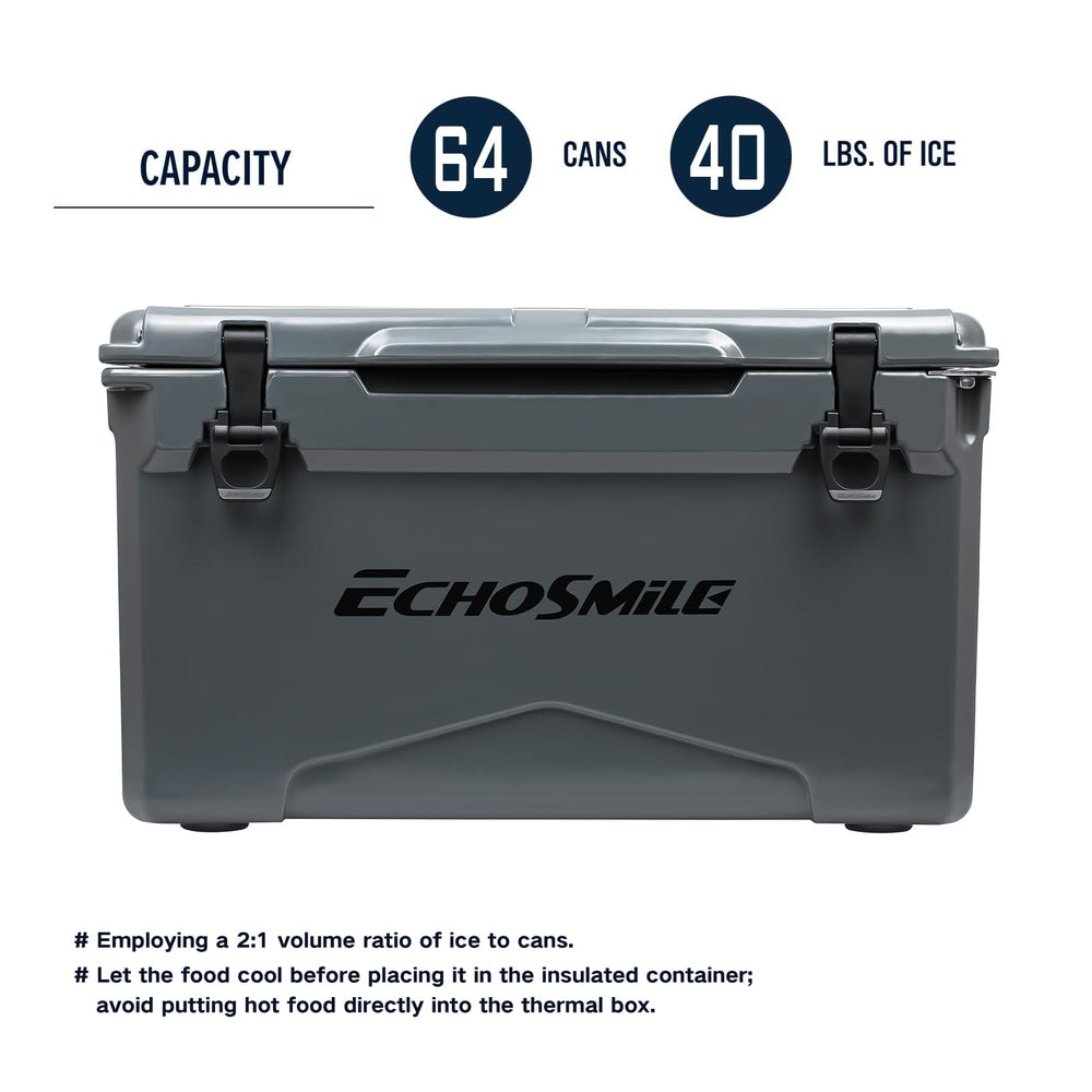 EchoSmile quick-drain plug enables quick cleanup after trips.