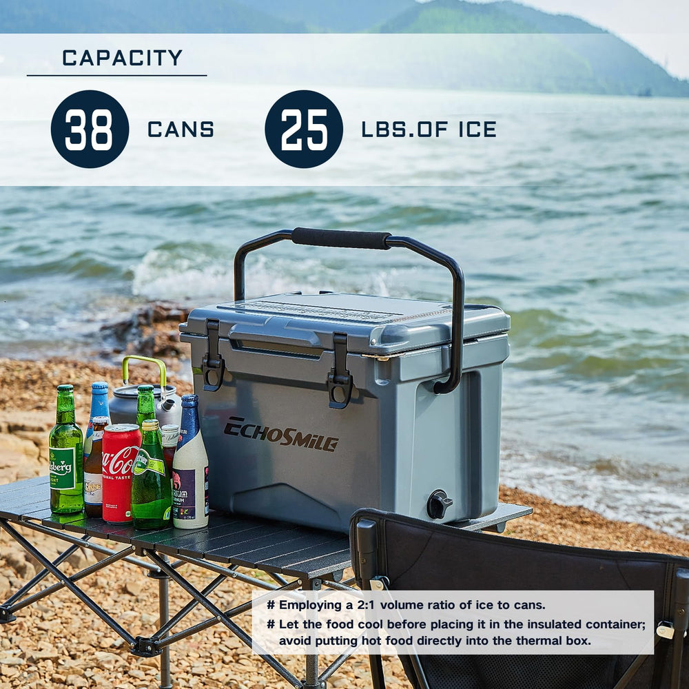 EchoSmile cooler seat-lid supports seating during tailgates