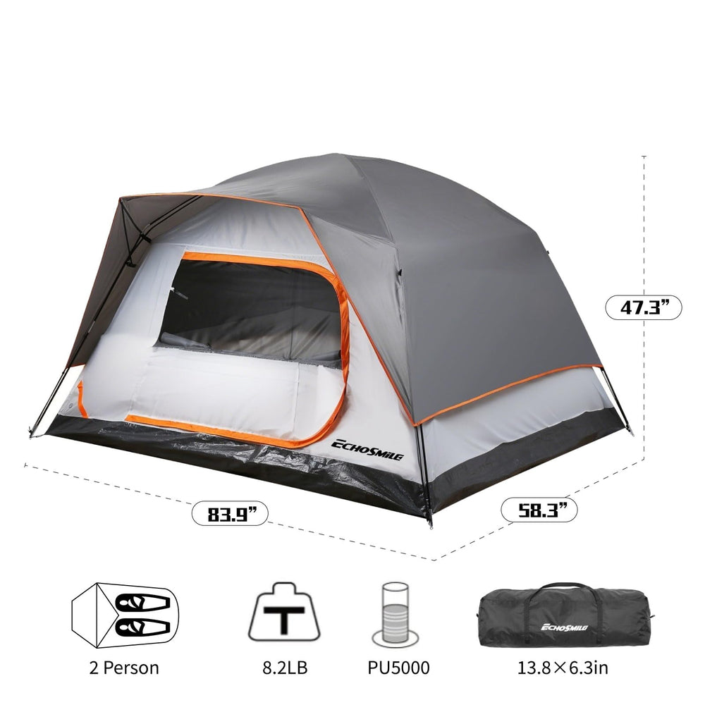 EchoSmile lightweight tent packs compactly for easy travel and backpacking.