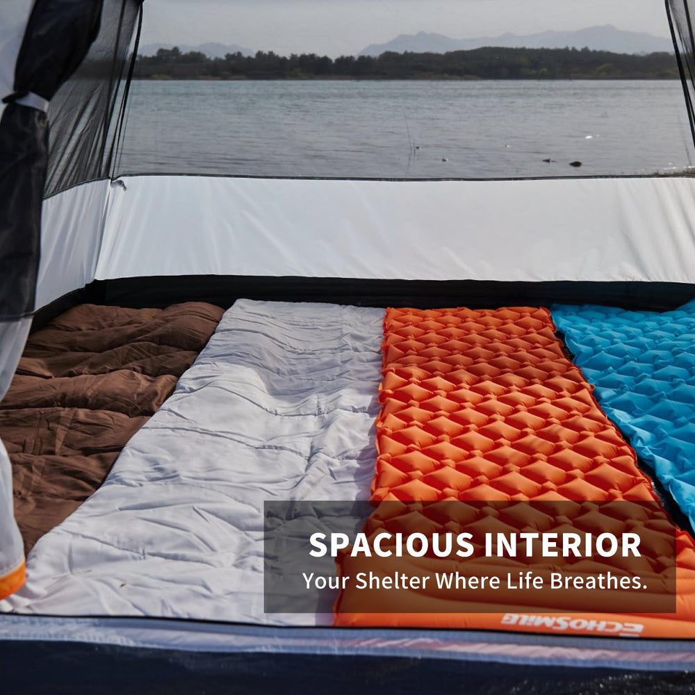 EchoSmile tent rainfly waterproof protects against sudden showers for reliable shelter.