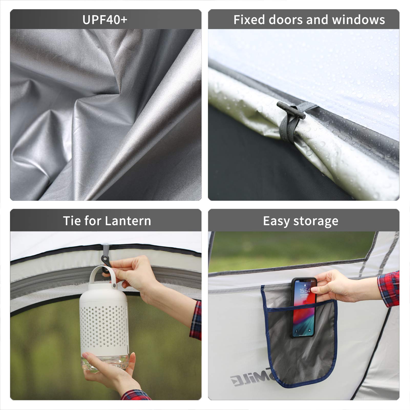 EchoSmile mesh windows promote airflow while keeping bugs out.