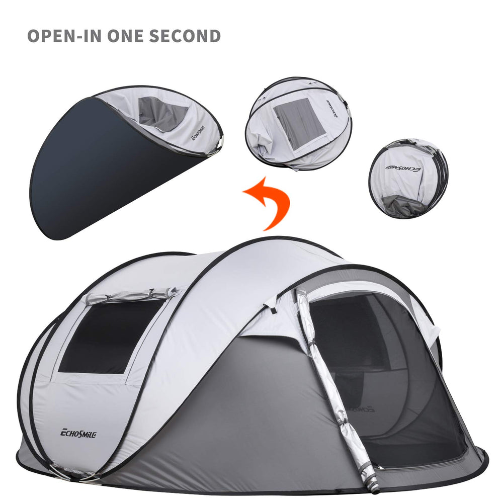 EchoSmile water-resistant and windproof design handles light weather days.