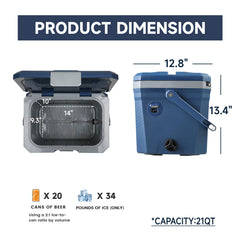 EchoSmile Ultra-Light Cooler 20L durable corners protect contents during rough days.