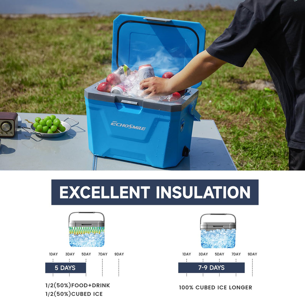 EchoSmile Ultra-Light 20L front view shows compact portability for easy transport.