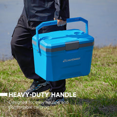 EchoSmile 20L side view with open lid for quick access to drinks.