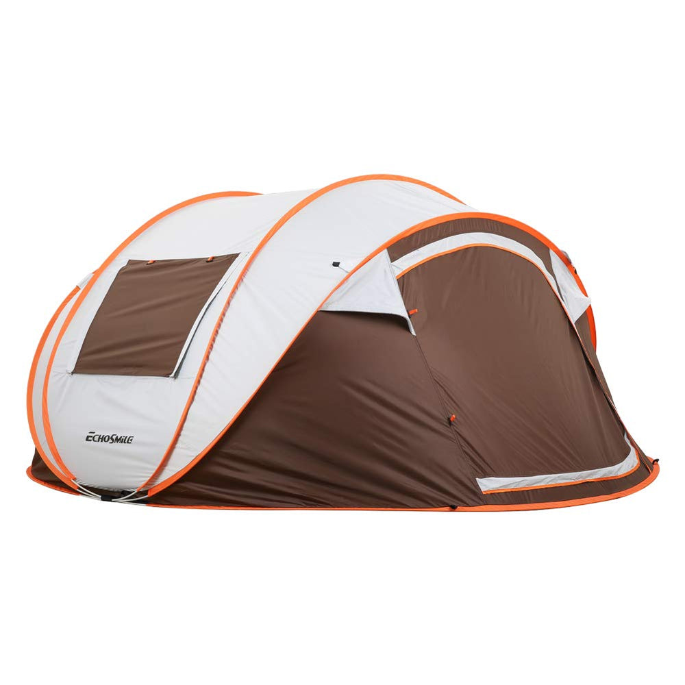 EchoSmile warranty-inspected tent emphasizes quality control and eco-friendly materials.