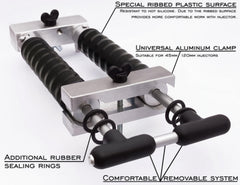 Eco-leather storage case keeps injectors organized between sessions