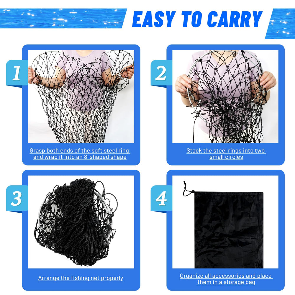 EcoBrisa pier net includes 49.2 ft rope