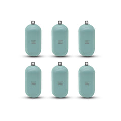 ECOFT alloy steel cylindrical weight 250g six-pack packaged for freshwater or saltwater fishing.