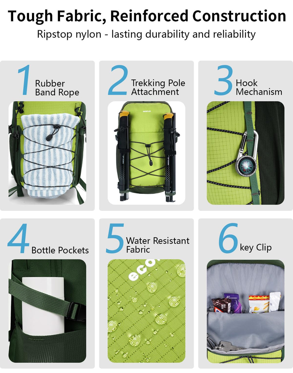 ECOHUB reflective trim increases visibility during low-light commutes.