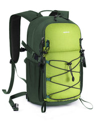 ECOHUB small hiking backpack water-resistant keeps contents dry during light rain.