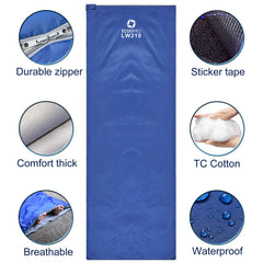 ECOOPRO sleeping bag waterproof design keeps gear dry in rain conditions.