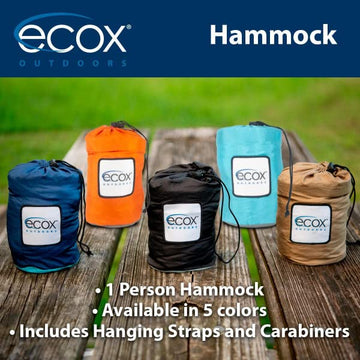 ecox tree straps demonstrate secure hanging for stable hammock setup.