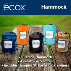 ecox tree straps demonstrate secure hanging for stable hammock setup.