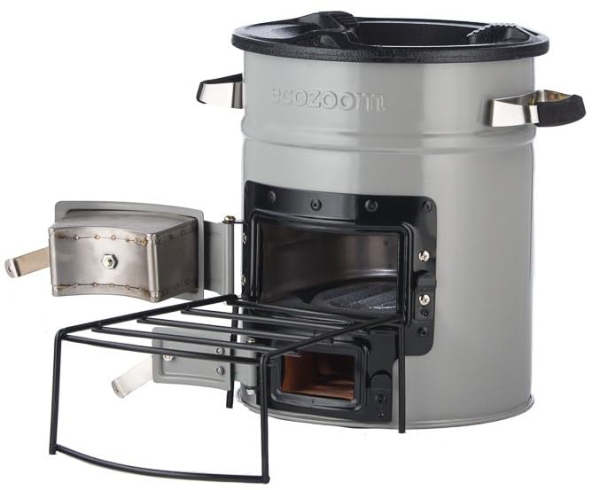 EcoZoom Rocket Stove outdoor-setup enables quick, fuel-efficient camp cooking.