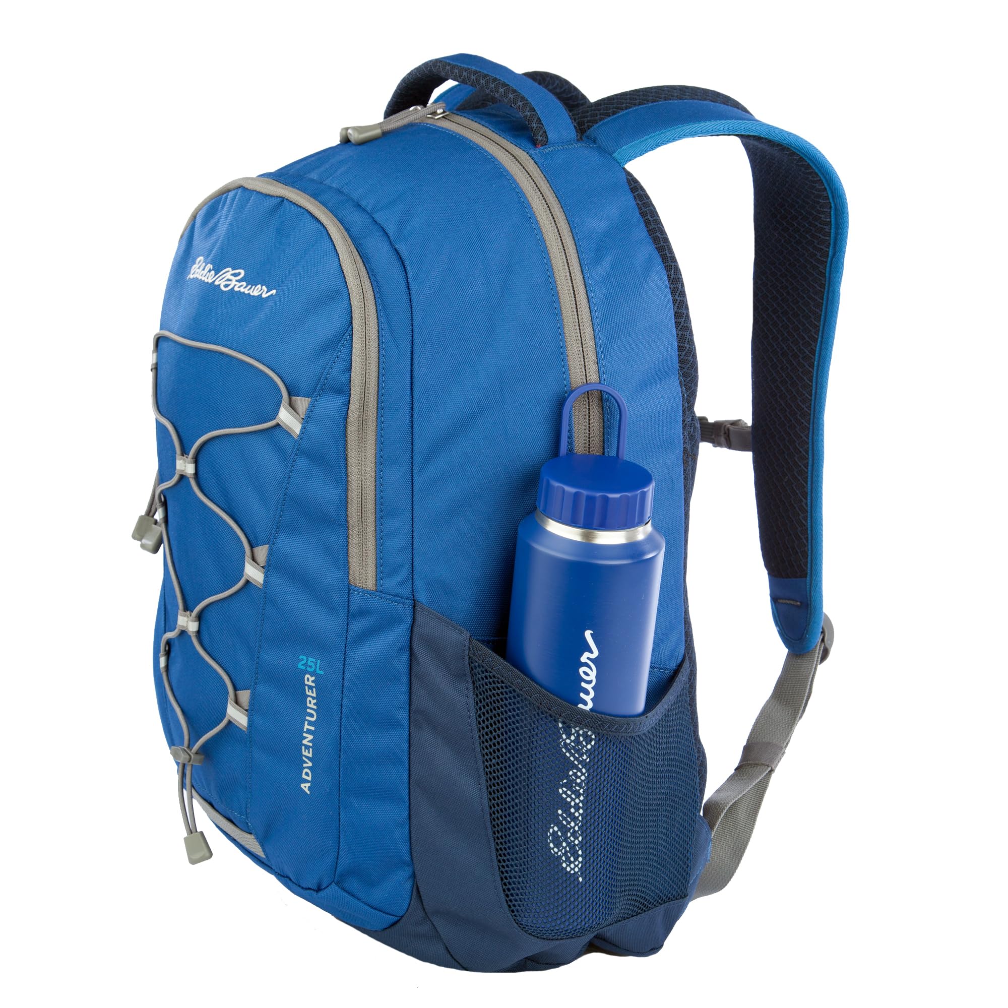 Eddie Bauer Adventurer 25L dimensions show a compact 25L carry.