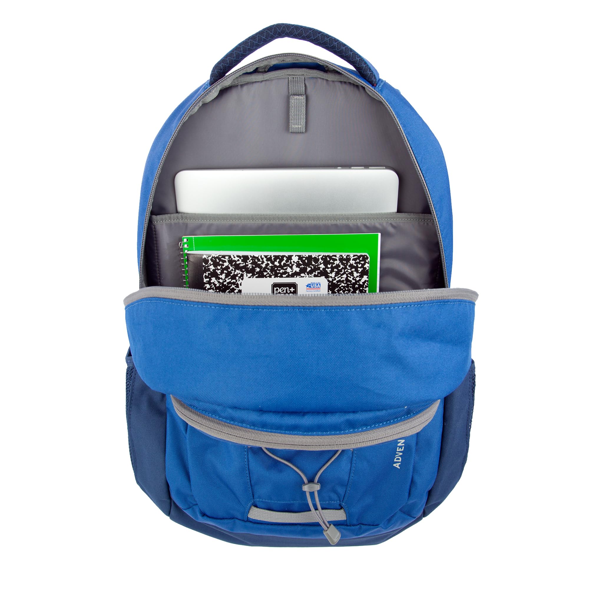 Eddie Bauer Adventurer 25L sustainability design highlights eco-conscious materials.