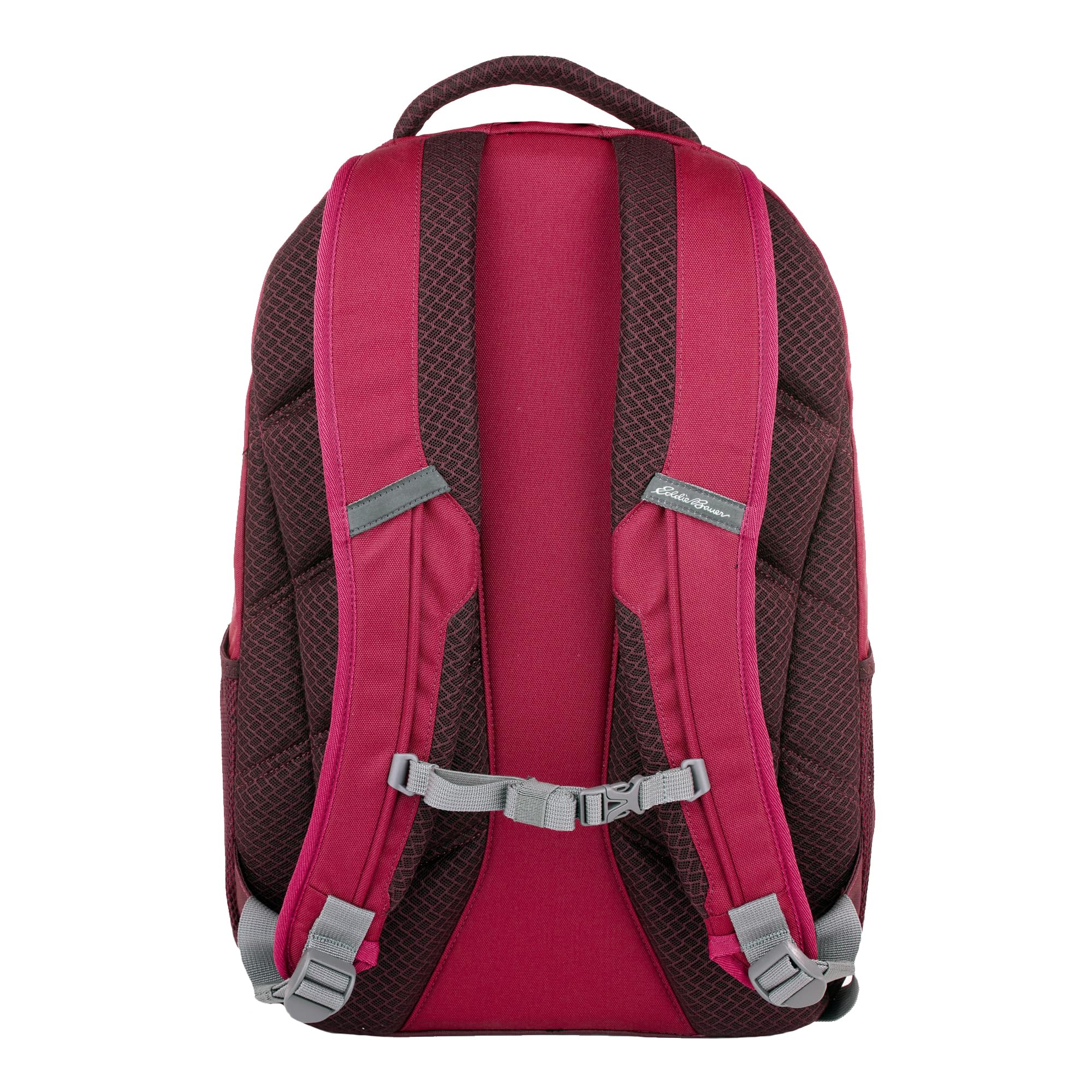 Eddie Bauer Adventurer backpack laptop sleeve detail emphasizing secure protection on the go.