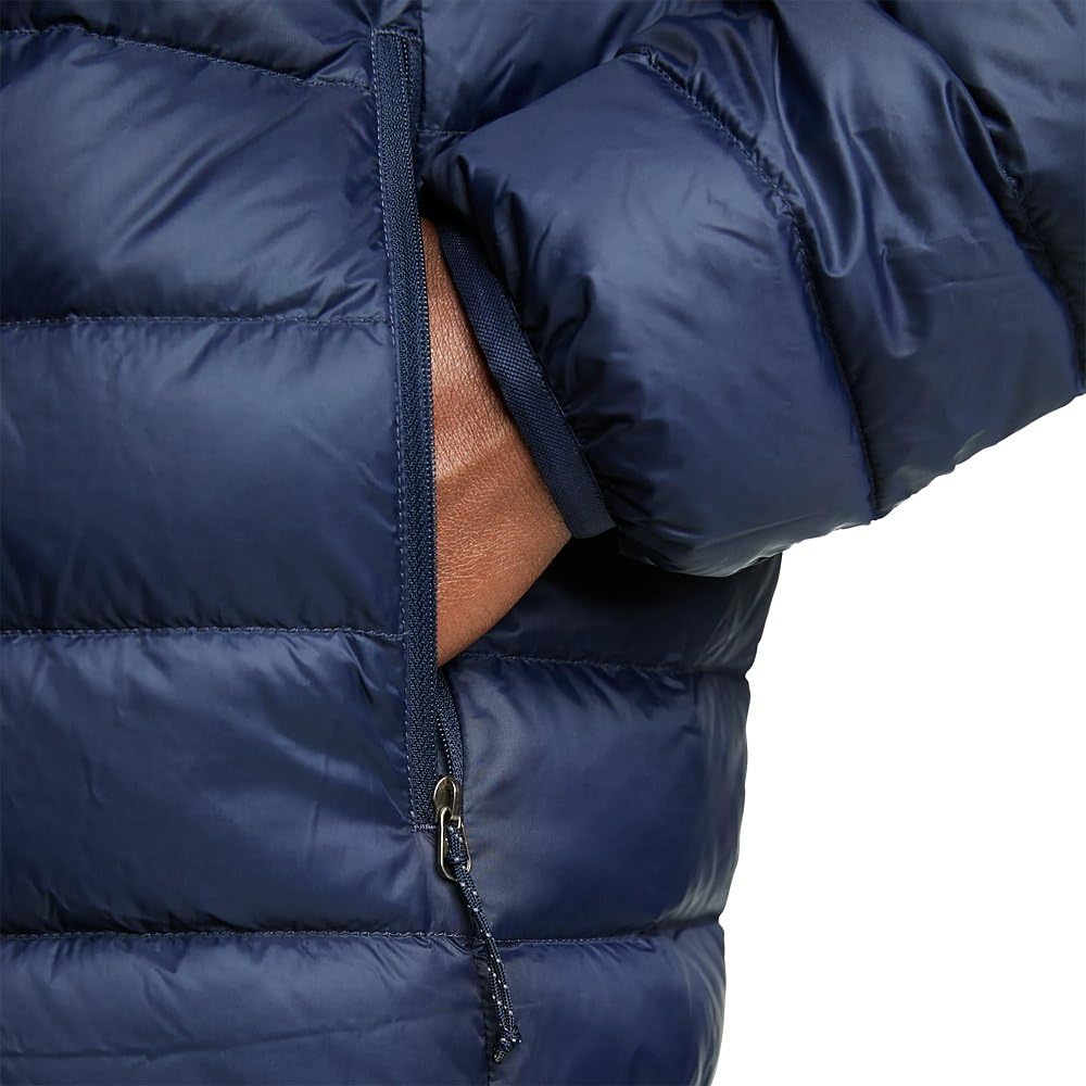 Eddie Bauer CirrusLite down jacket Alder packable design fits in a day bag.