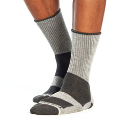 Eddie Bauer men's trail socks six-pack with breathable knit for cooler feet on warm trails.