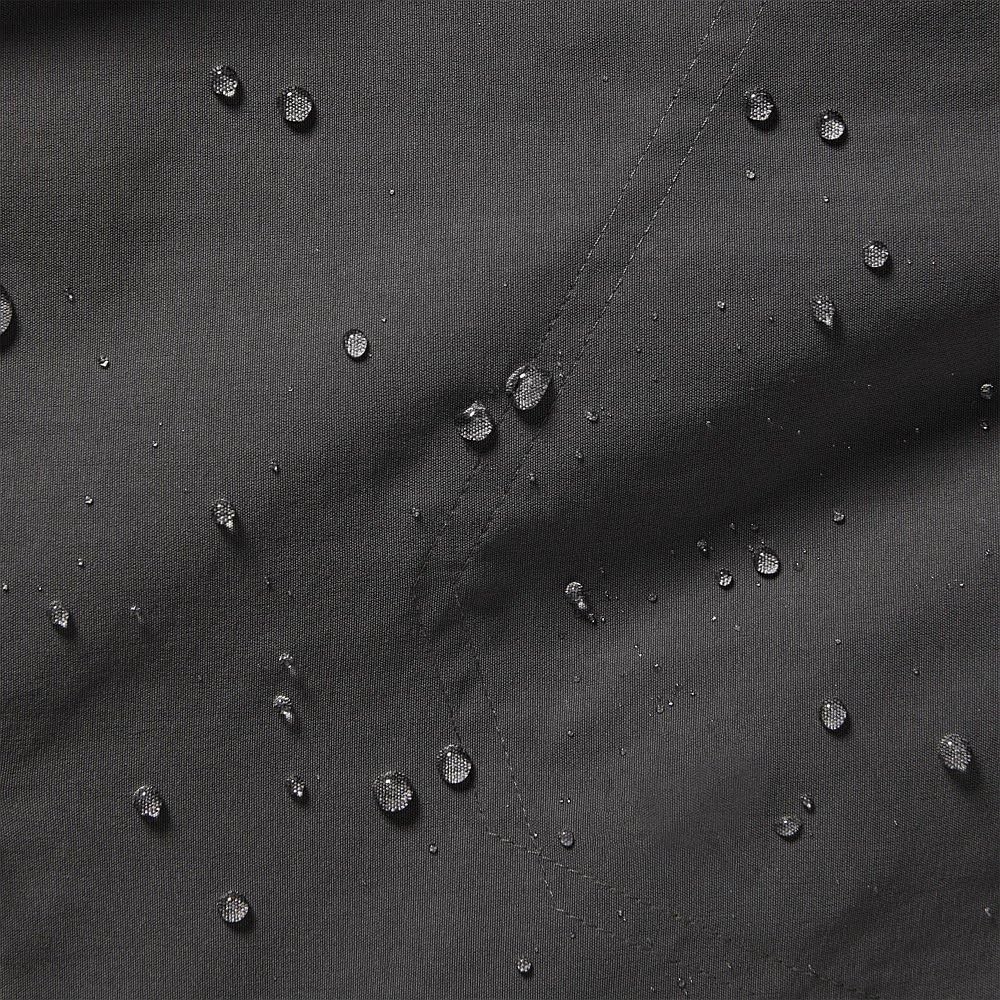 Eddie Bauer Rainier shorts fabric close-up highlighting water-repellent finish and UPF 50+