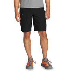 Eddie Bauer Rainier shorts front view with two-way stretch for mobility