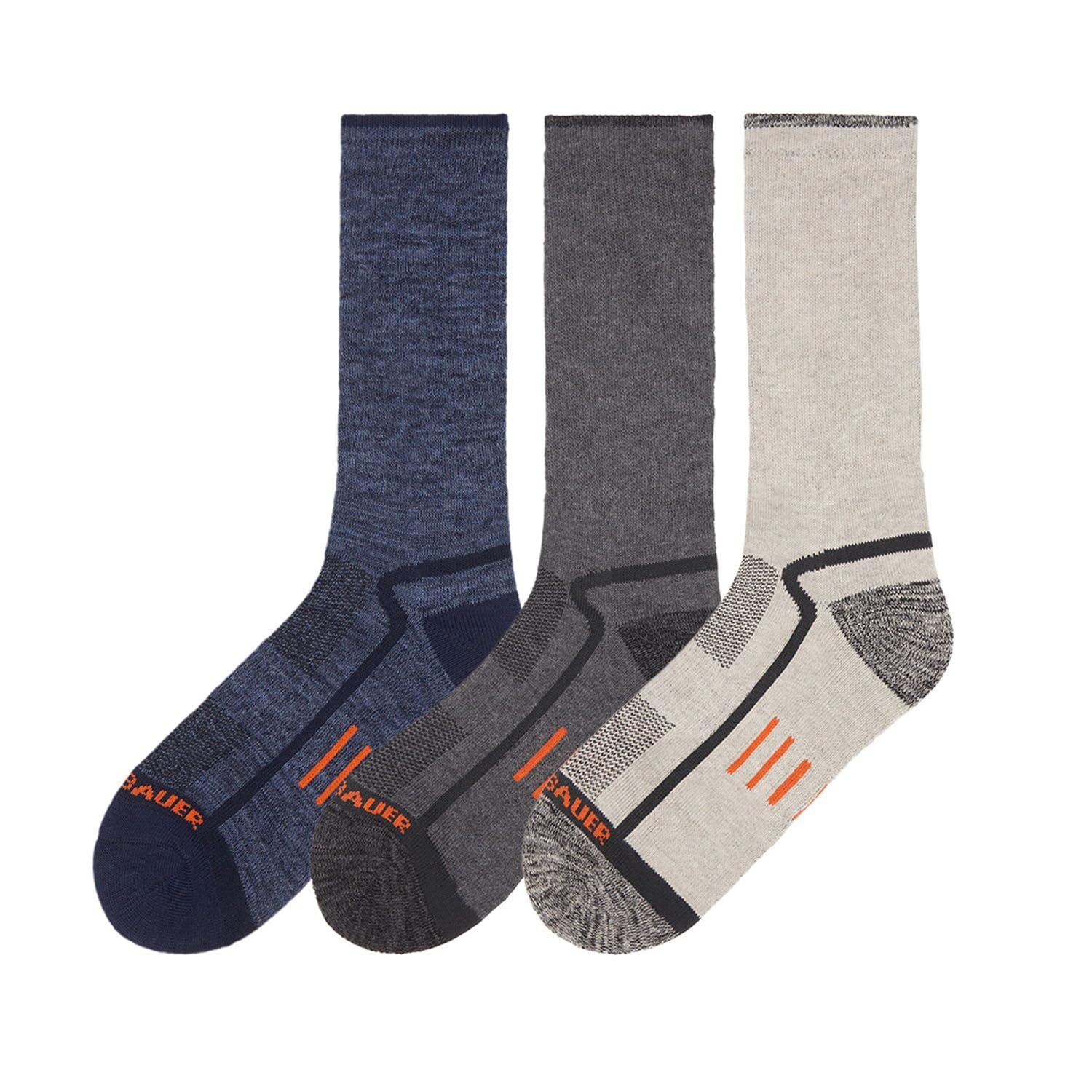 Eddie Bauer Trail Socks blue pack cushioning for added comfort on trails