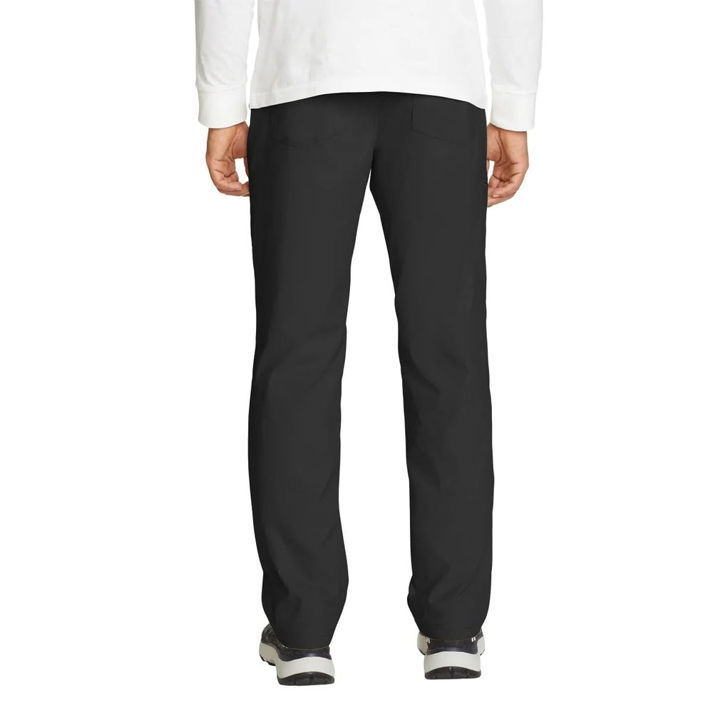Eddie Bauer cargo pocket close-up on right thigh shows secure storage