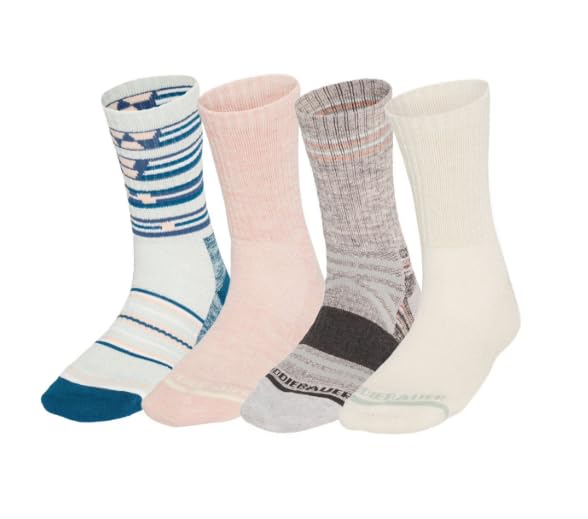 Eddie Bauer hiking sock showing arch support for stable feet on trails